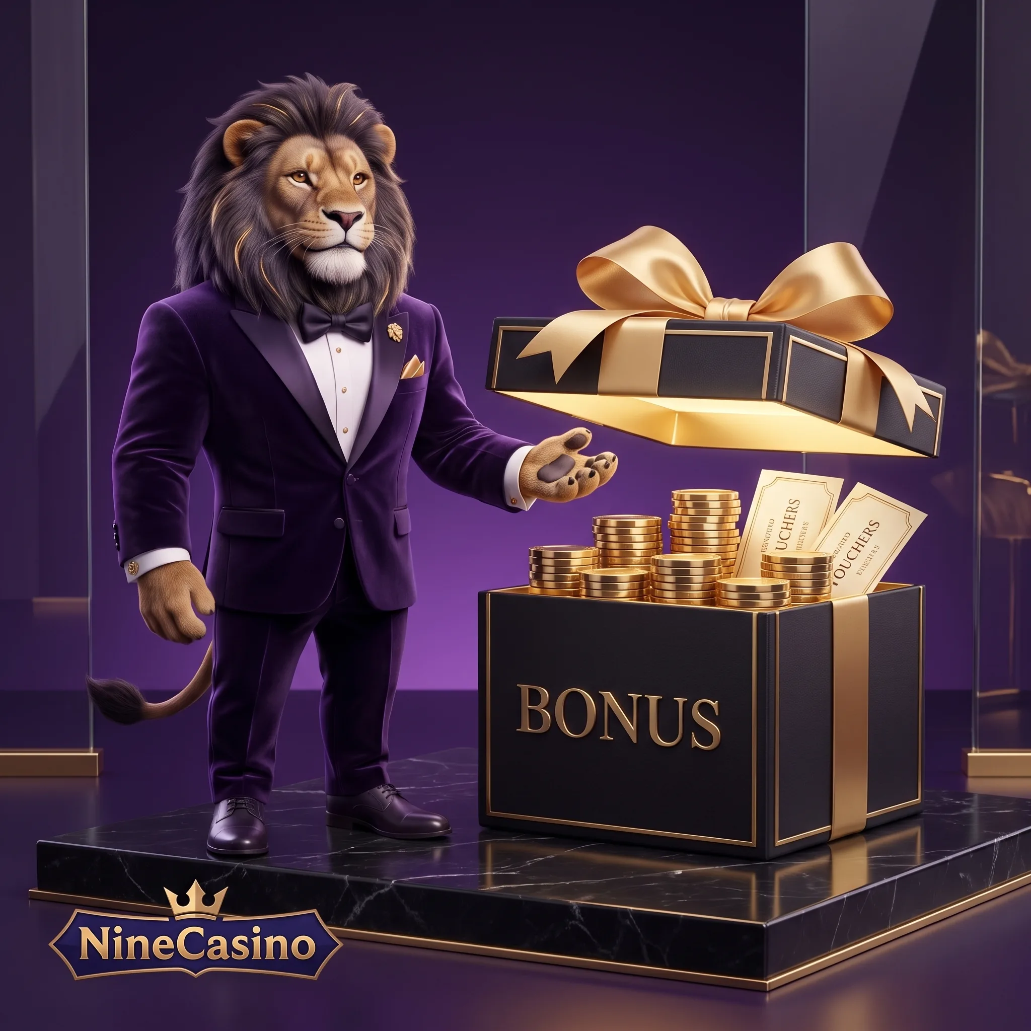 NineCasino bonus gift box